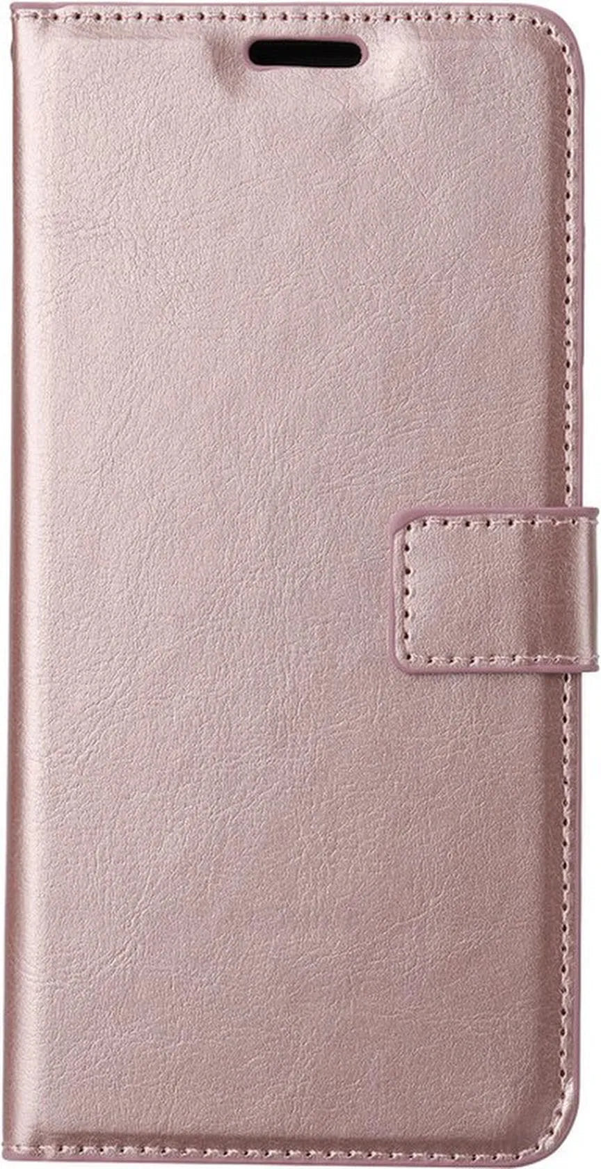 Motorola Moto G52/G82 Hoesjes – Portemonnee Bookcase – Magneetsluiting & Pasjeshouder – 2x Screenprotector – Roségoud-Ilumina Benelux