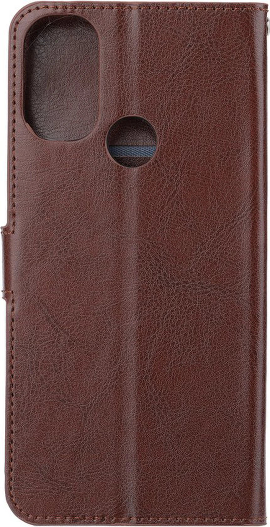 Motorola Moto G52/G82 Hoesjes – Portemonnee Hoes – Pasjeshouder – Magneetsluiting – Bruin