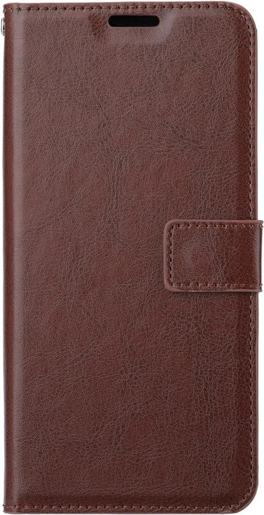 Motorola Moto G22 Hoesjes – Bookcase Portemonnee Hoes – Pasjeshouder – Magneetsluiting – Bruin-Ilumina Benelux