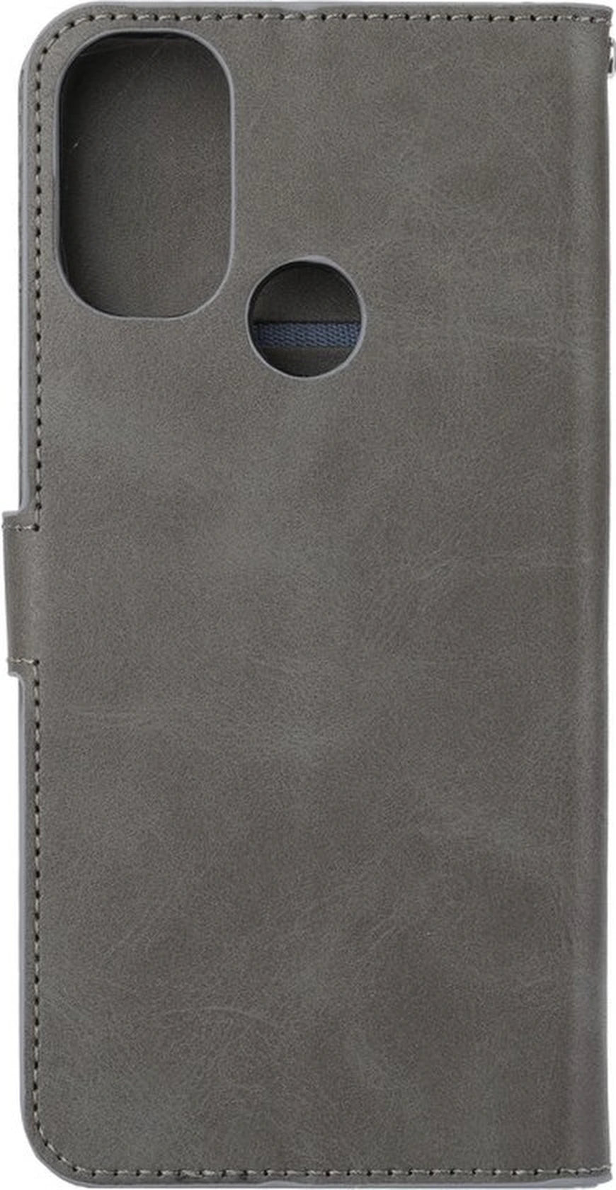 Bookcase Geschikt voor: Motorola Edge 30 Pro - Grijs - Portemonnee hoesje met 2x Screenprotector