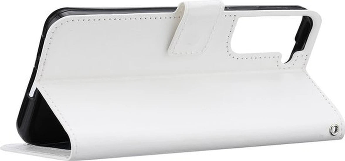 Samsung Galaxy S22 Hoesjes – Portemonnee Hoes – Pasjeshouder – Magneetsluiting – Wit