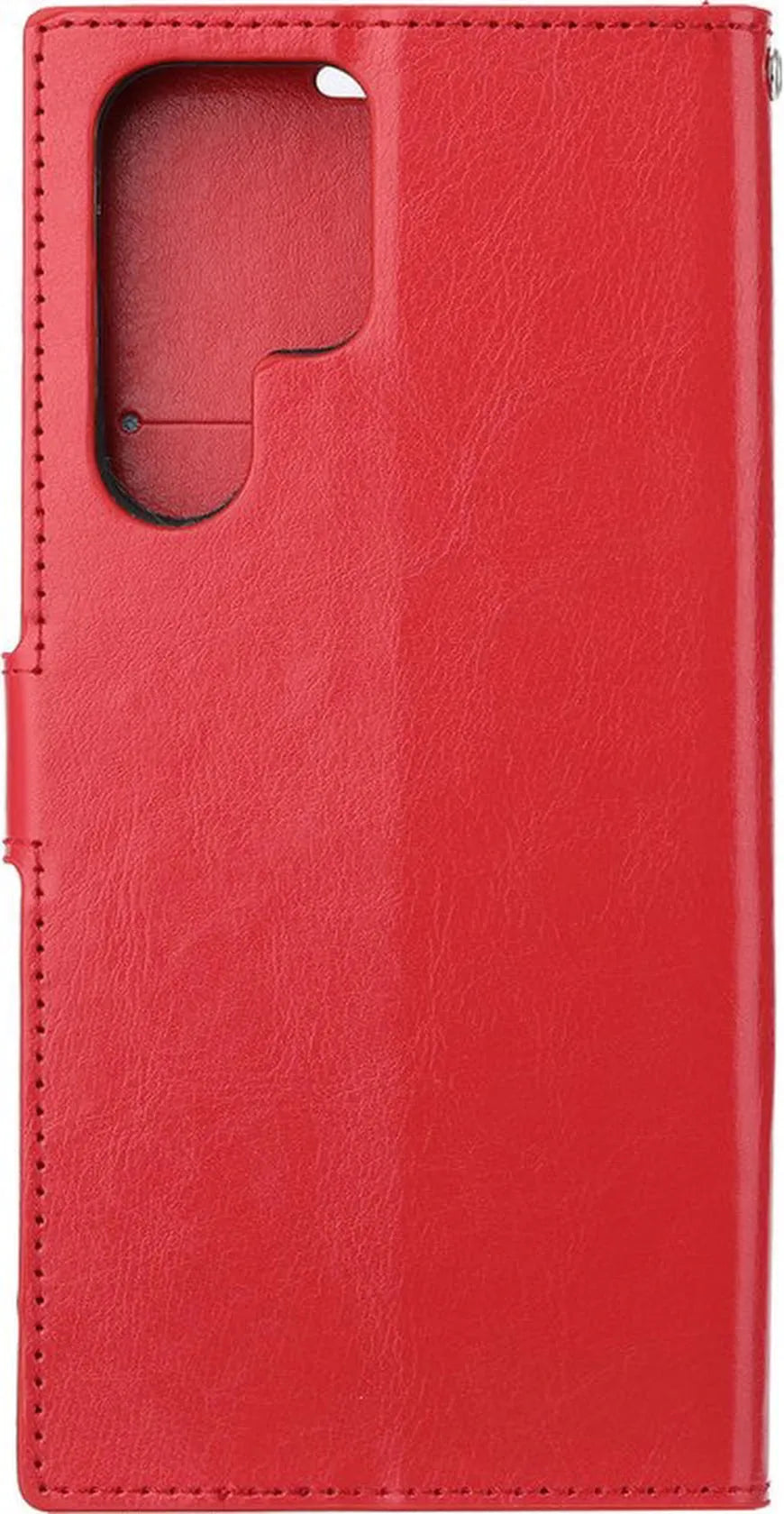 Samsung Galaxy S22 Ultra Hoesjes – Portemonnee Hoes – Pasjeshouder – Magneetsluiting – Rood-Ilumina Benelux