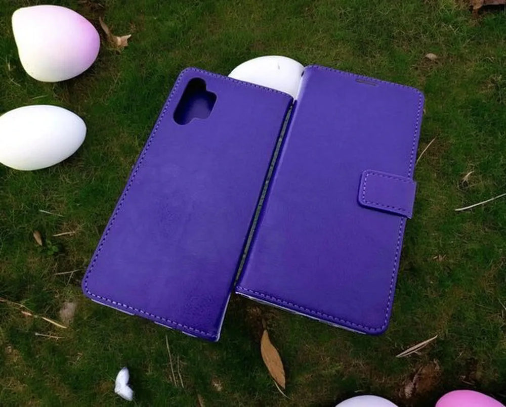 Samsung Galaxy A13 5G Hoesjes – Portemonnee Hoes – Magneetsluiting – Pasjeshouder – Paars-Ilumina Benelux