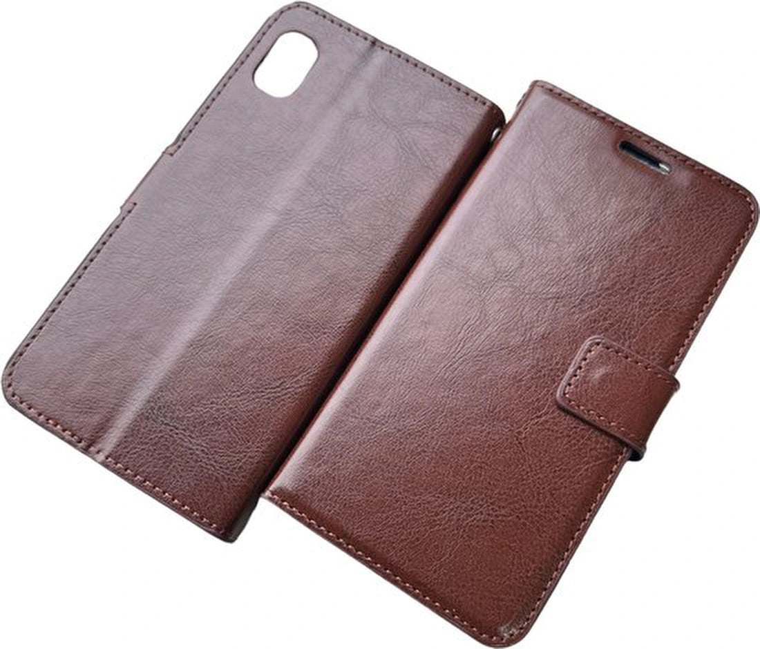 Samsung Galaxy A01 Hoesjes – Portemonnee Hoes – Pasjeshouder – Bookcase – Bruin