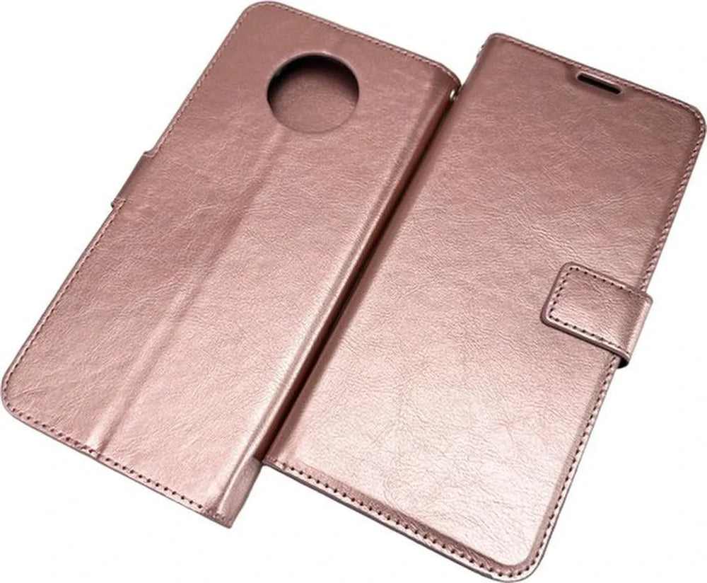 Nokia G50 Hoesjes – Portemonnee Hoes – Pasjeshouder – Inclusief 2x Screenprotector – Roségoud-Ilumina Benelux