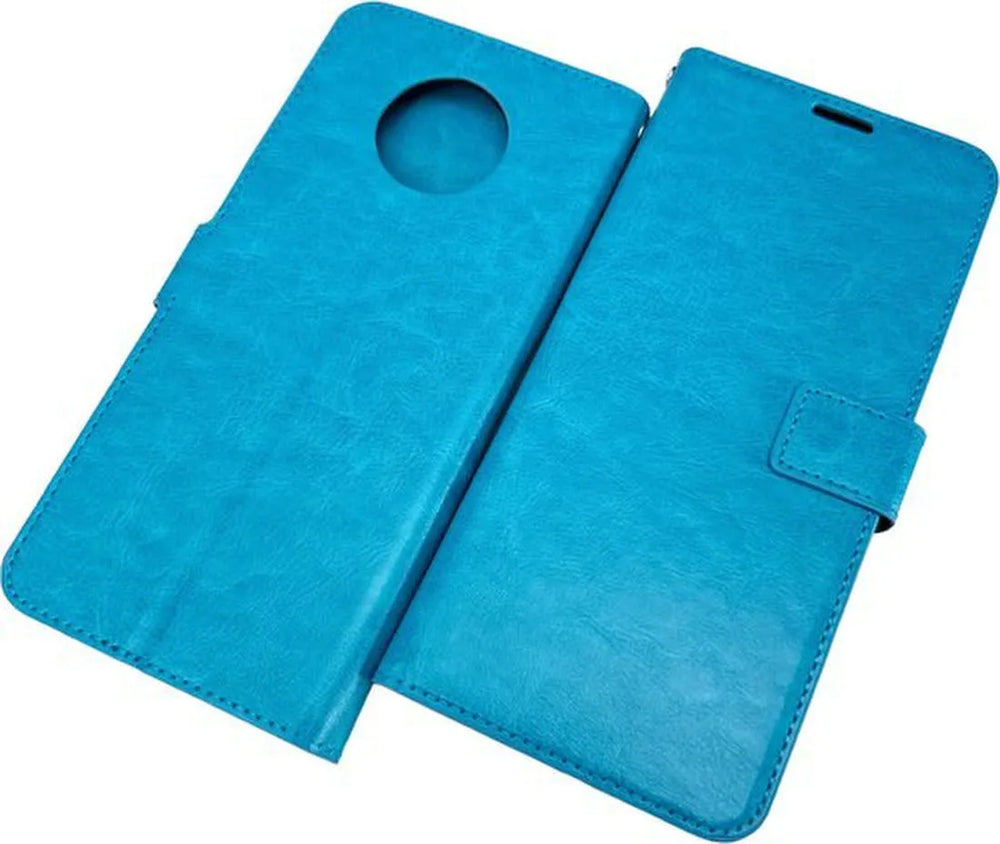 Nokia G50 Hoesjes – Portemonnee Hoes – Pasjeshouder – 2x Screenprotector – Turquoise-Ilumina Benelux