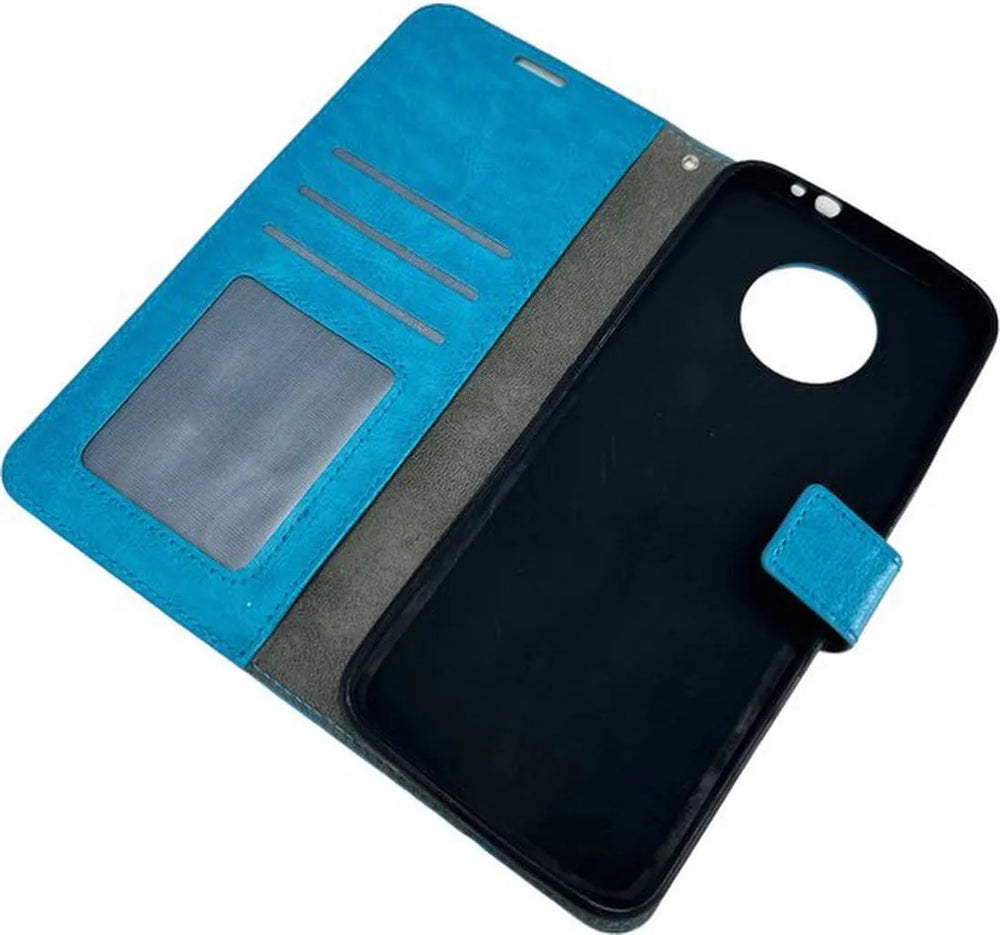Nokia G50 Hoesjes – Portemonnee Hoes – Pasjeshouder – 2x Screenprotector – Turquoise-Ilumina Benelux
