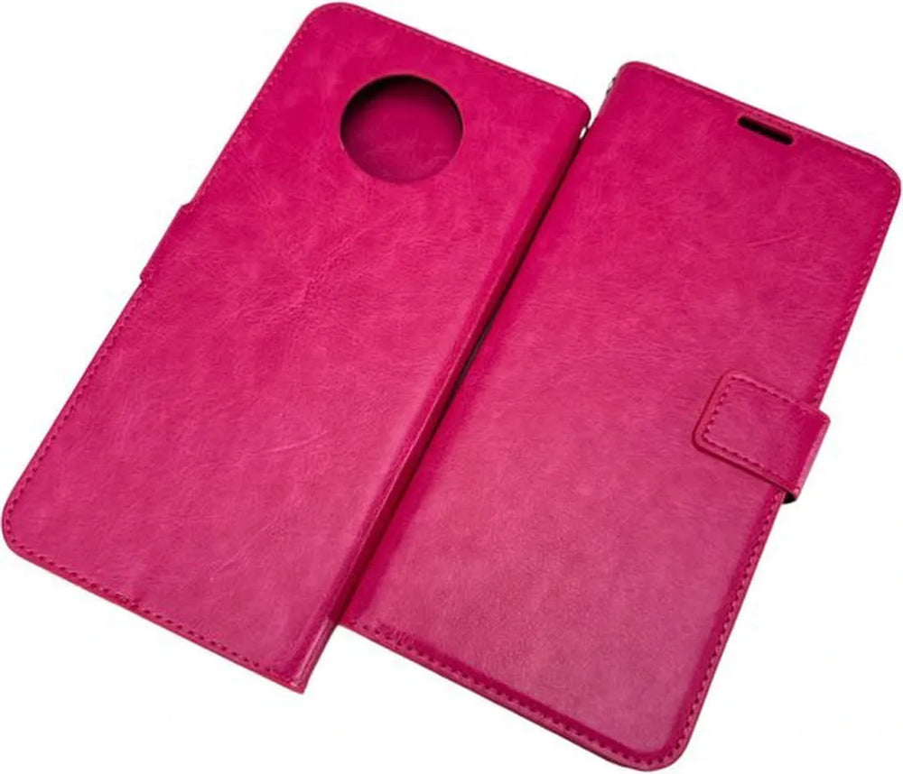 Nokia G50 Hoesjes – Portemonnee Hoes – Pasjeshouder – Magneetsluiting – Roze-Ilumina Benelux