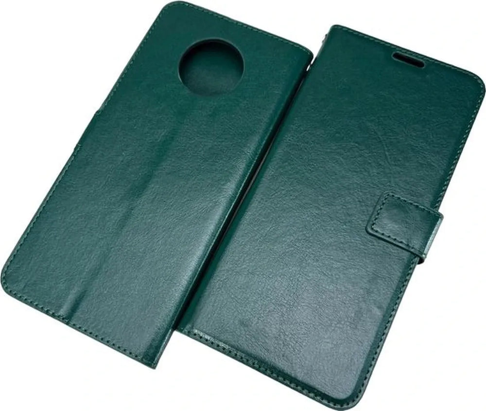 Nokia G50 Hoesjes – Portemonnee Hoes – Magneetsluiting – Inclusief Screenprotector – Groen-Ilumina Benelux