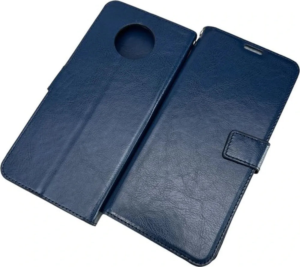 Nokia G50 Hoesjes – Portemonnee Hoes – Pasjeshouder – 2x Screenprotector – Blauw-Ilumina Benelux