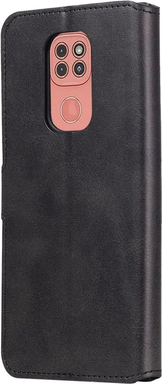 Motorola Moto E7 Hoesjes – Bookcase Portemonnee – Pasjeshouder – 3x Screenprotector – Roze-Ilumina Benelux