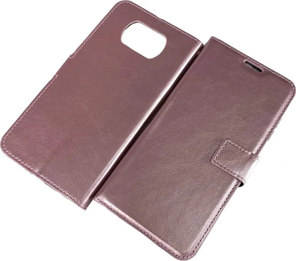 Xiaomi Poco X3 / X3 Pro Hoesjes – Portemonnee Hoes – Pasjeshouder – Magneetsluiting – Roségoud-Ilumina Benelux