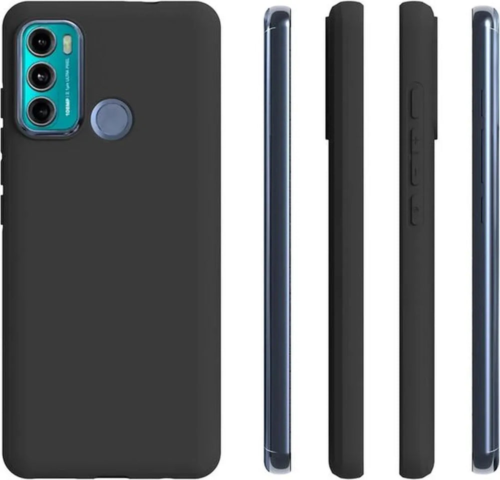 Motorola Moto G60s Hoesjes – Siliconen Backcover – Schokbestendig – Zwart-Ilumina Benelux