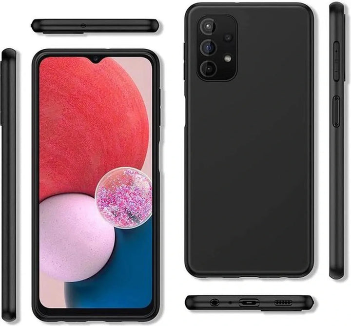 Samsung Galaxy A13 5G / A04s Hoesjes – Siliconen Backcover – Soft Touch – Inclusief 3x Screenprotector – Zwart-Ilumina Benelux