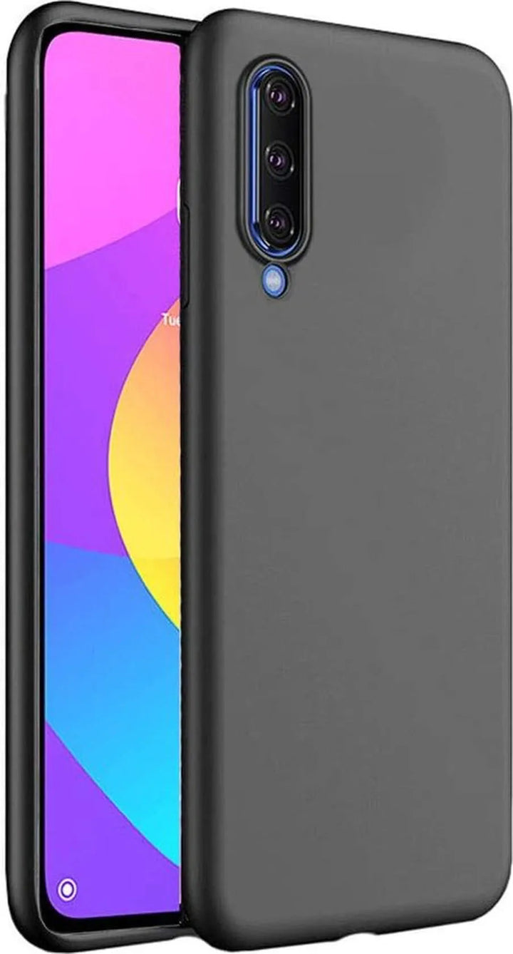 Xiaomi Mi 9 Lite Hoesjes – Siliconen Backcover – Schokbestendig – Incl. 3x Screenprotector Gehard Glas – Zwart-Ilumina Benelux