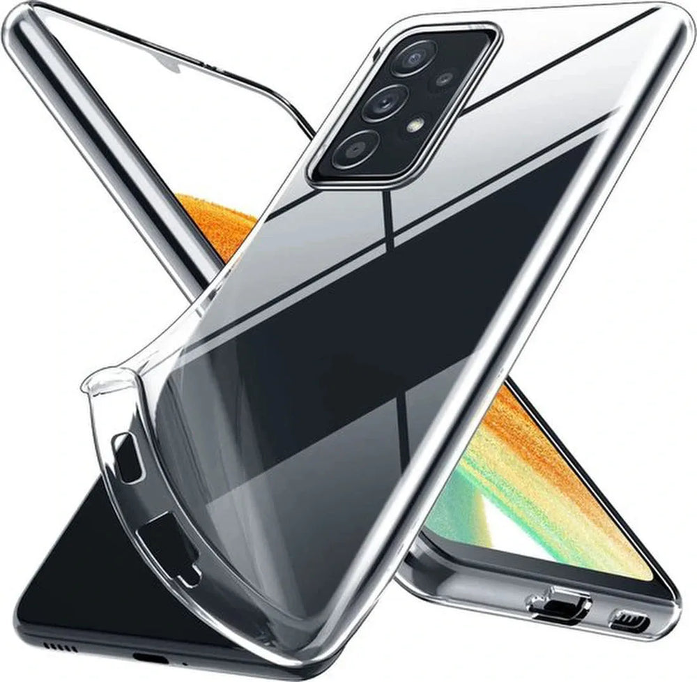 Samsung Galaxy A33 5G Hoesjes – Transparante Siliconen Backcover – Soft Cover – Inclusief 3x Screenprotector-Ilumina Benelux