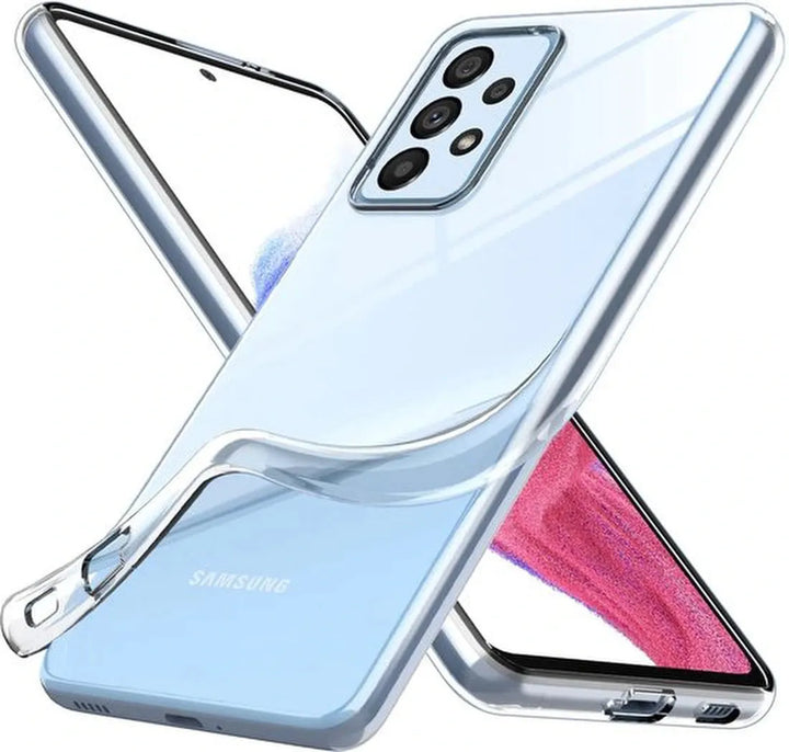 Samsung Galaxy A53 5G Hoesjes – Transparante Siliconen Backcover – Soft Grip – Inclusief Screenprotector-Ilumina Benelux