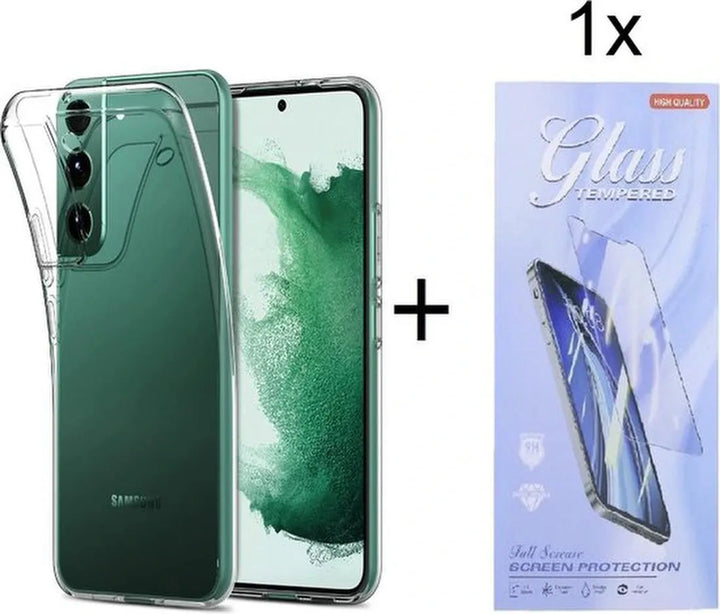 Samsung Galaxy S21 FE Hoesjes – Siliconen Backcover – Transparant – Inclusief Screenprotector – Soft Touch-Ilumina Benelux