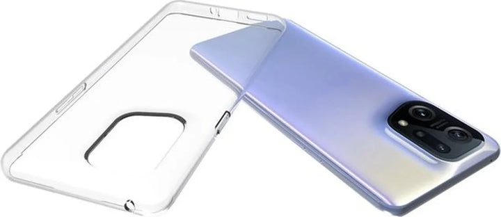 Oppo Find X5 Pro Hoesjes – Transparante Siliconen Backcover – 2x Screenprotector Gehard Glas – Anti-kras-Ilumina Benelux