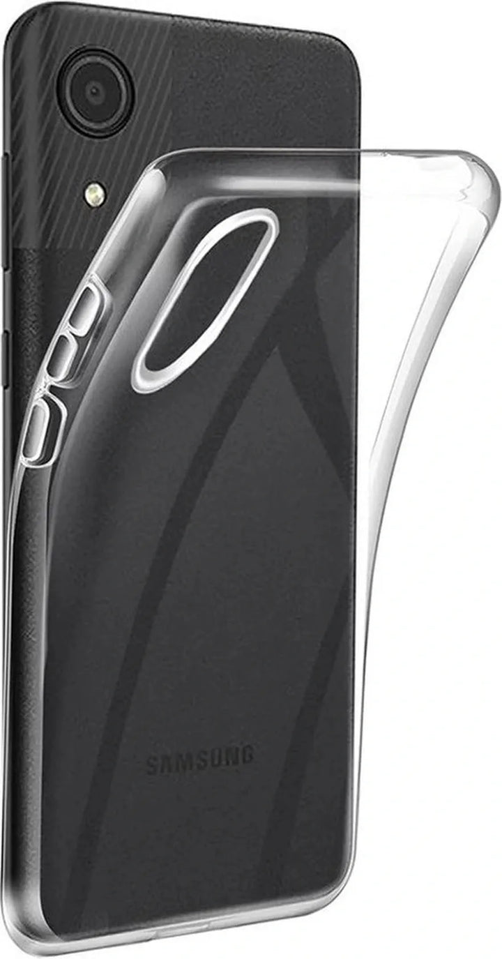 Samsung Galaxy A03 Core Hoesjes – Transparante Siliconen Backcover – Soft Grip – Inclusief 3x Screenprotector-Ilumina Benelux
