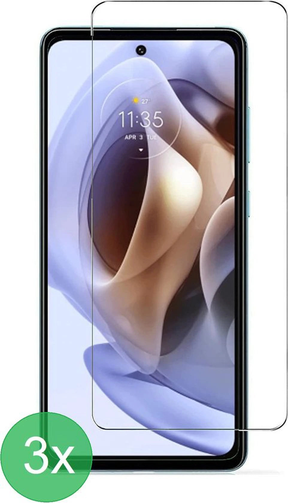 Screenprotector - Geschikt voor Motorola Moto G31 / G41 / G71 5G Screenprotector 3x - 9H Glas (3-Pack)