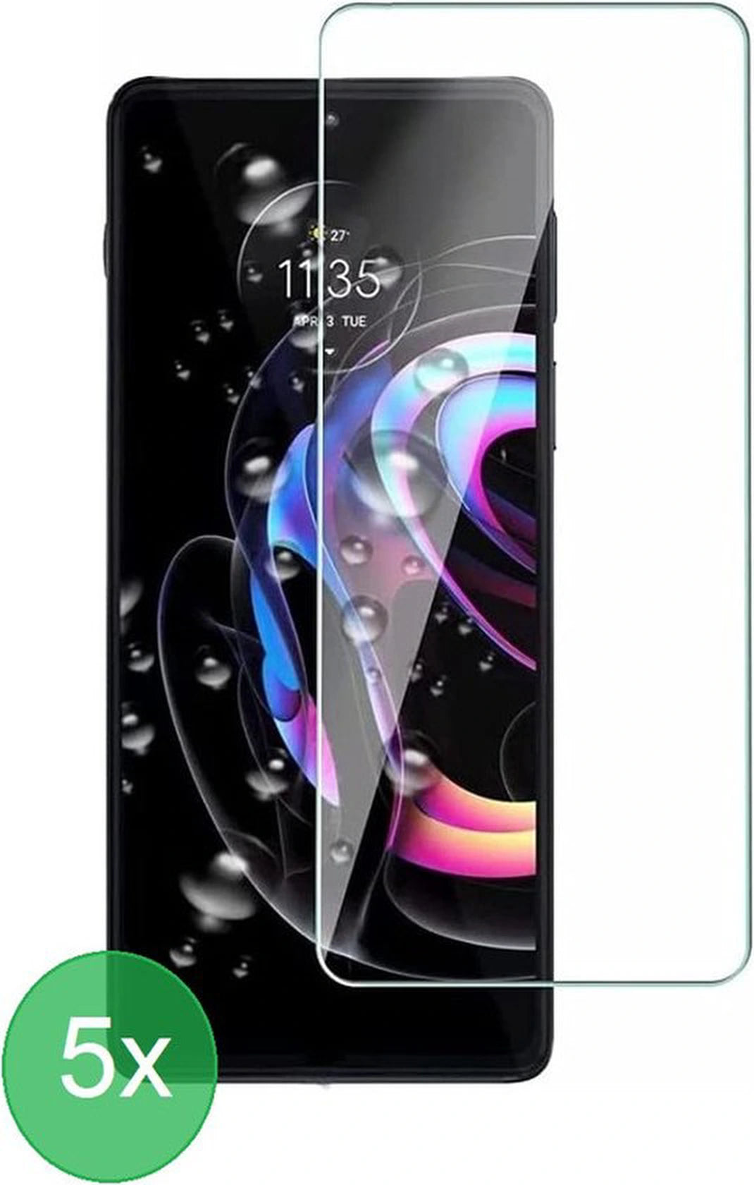 Screenprotector - Geschikt voor Motorola Edge 20 Lite Screenprotector 5x - 9H Glas (5-Pack)