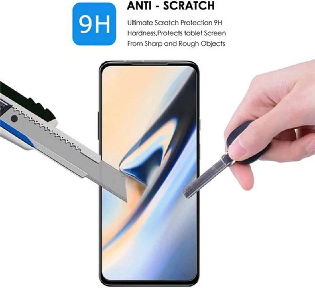 Full Cover Screenprotector - Geschikt voor Motorola Moto E7i Power Full Screenprotector 4x - 9H Glas (4-Pack)