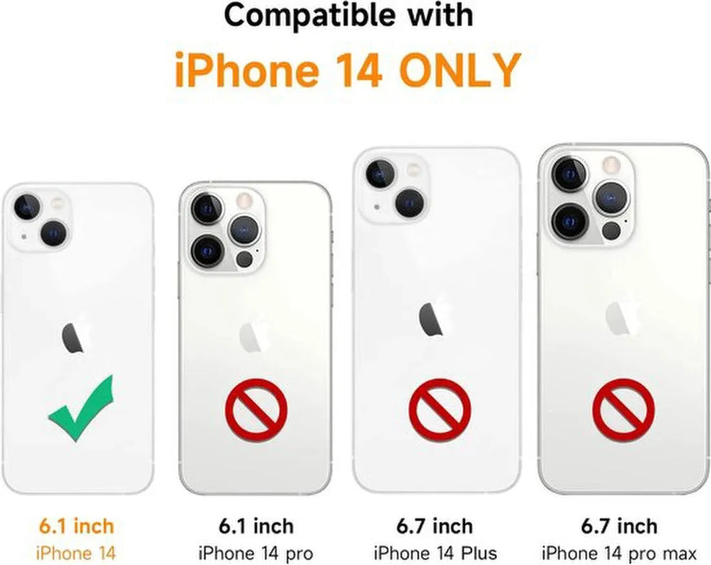 iPhone 14 Hoesjes – Transparante Backcover met Koord – Kettinghoes – Schokbestendig – Anti-Shock-Ilumina Benelux