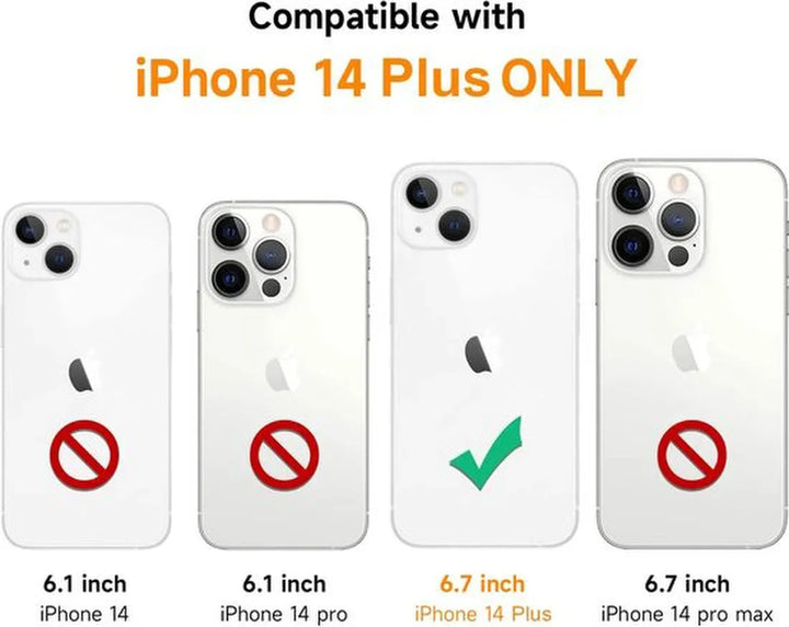 iPhone 14 Plus Hoesjes – Transparante Kettinghoes met Koord – Schokbestendig Anti-Shock – Clear-Ilumina Benelux