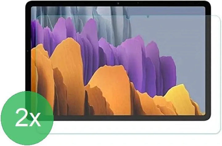 Screenprotector – Geschikt voor Samsung Galaxy Tab S7/S8 – 2-Pack – Gehard Glas – Anti Kras – Tempered Glas-tabletscreenprotectors-Ilumina Benelux