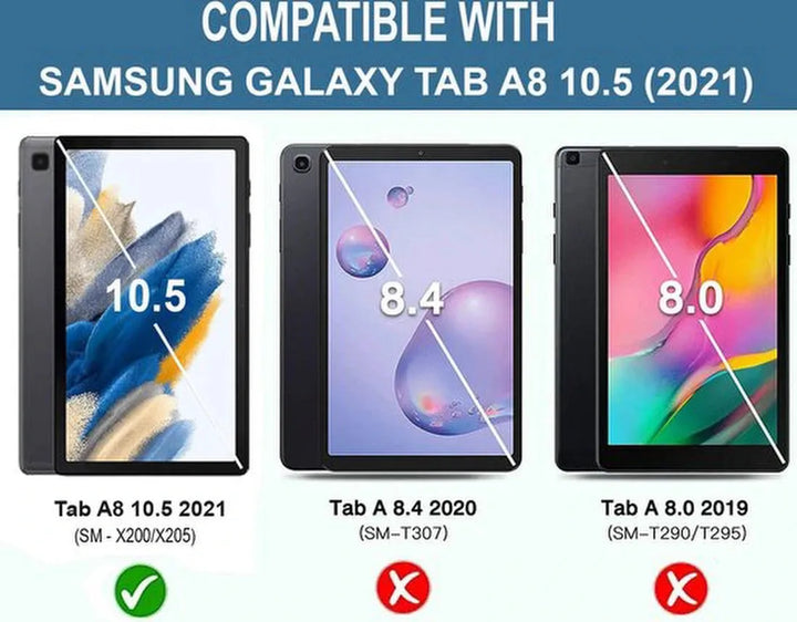 Screenprotector – Geschikt voor Samsung Galaxy Tab A8 10.5 (2021) – 2x Gehard Glas – Anti-kras – Tempered Glas-tabletscreenprotectors-Ilumina Benelux