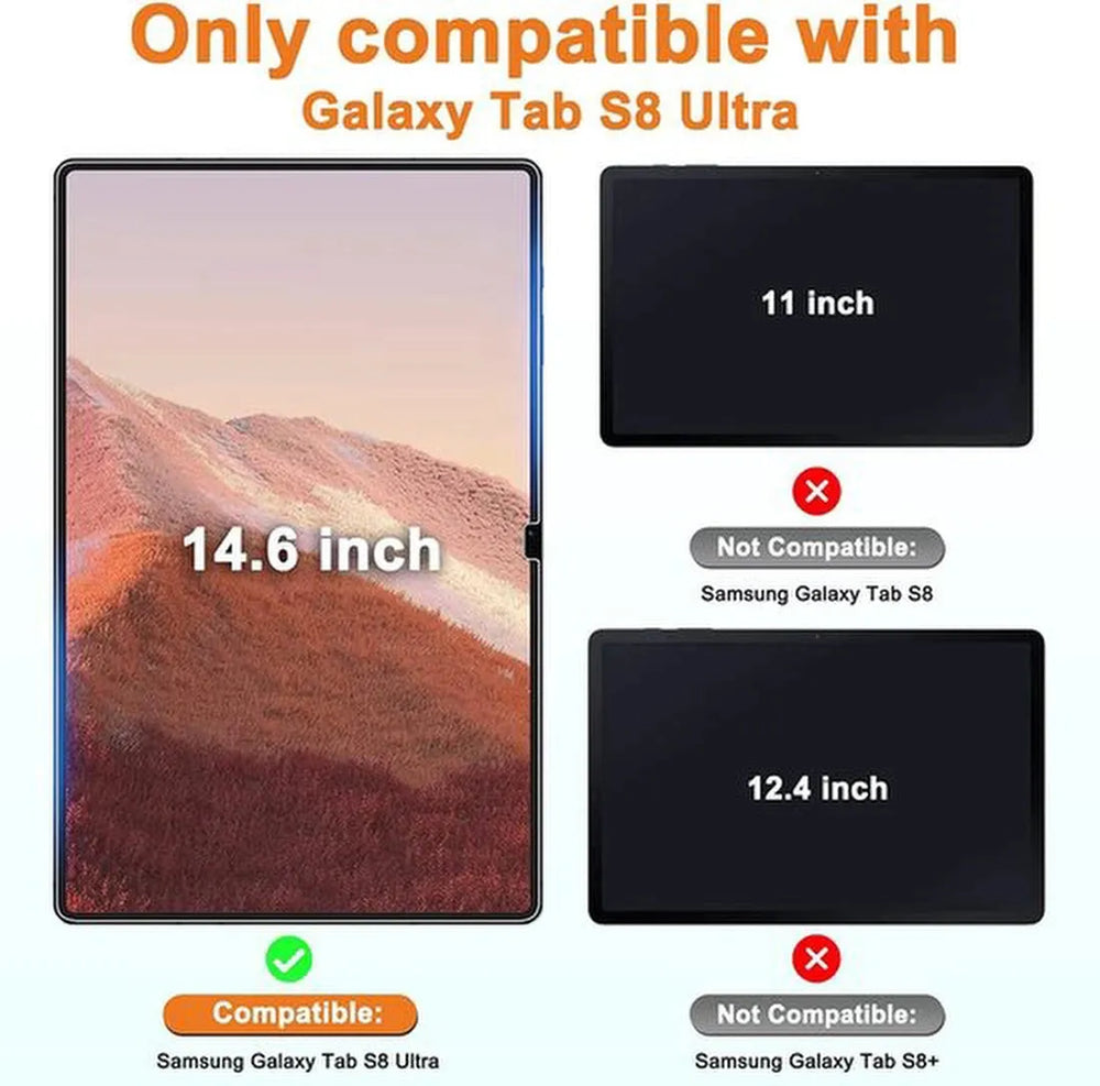 Screenprotector – Geschikt voor Samsung Galaxy Tab S8 Ultra – Gehard Glas – Anti-kras – Tempered Glas-tabletscreenprotectors-Ilumina Benelux