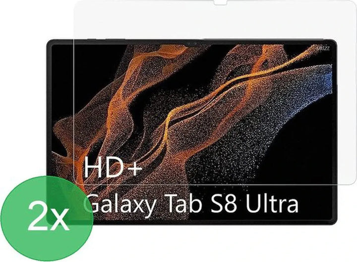 Screenprotector – Geschikt voor Samsung Galaxy Tab S8 Ultra – 2-Pack Gehard Glas – Anti-kras – Tempered Glas-tabletscreenprotectors-Ilumina Benelux