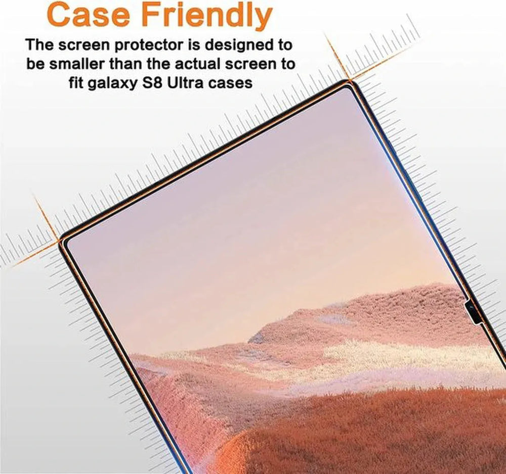 Screenprotector – Geschikt voor Samsung Galaxy Tab S8 Ultra – 3-Pack – Gehard Glas – Anti Kras-tabletscreenprotectors-Ilumina Benelux