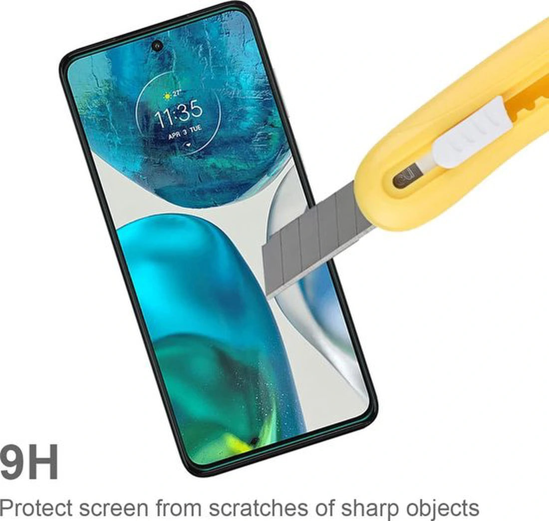Screenprotector – Geschikt voor Motorola Moto G52 / G82 – Gehard Glas 9H – Anti-kras – 1-Pack – Transparant