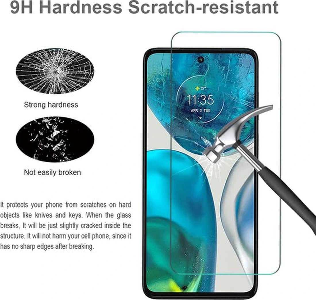 Screenprotector - Geschikt voor Motorola Moto G52 / G82 - 9H Glas (3-Pack)