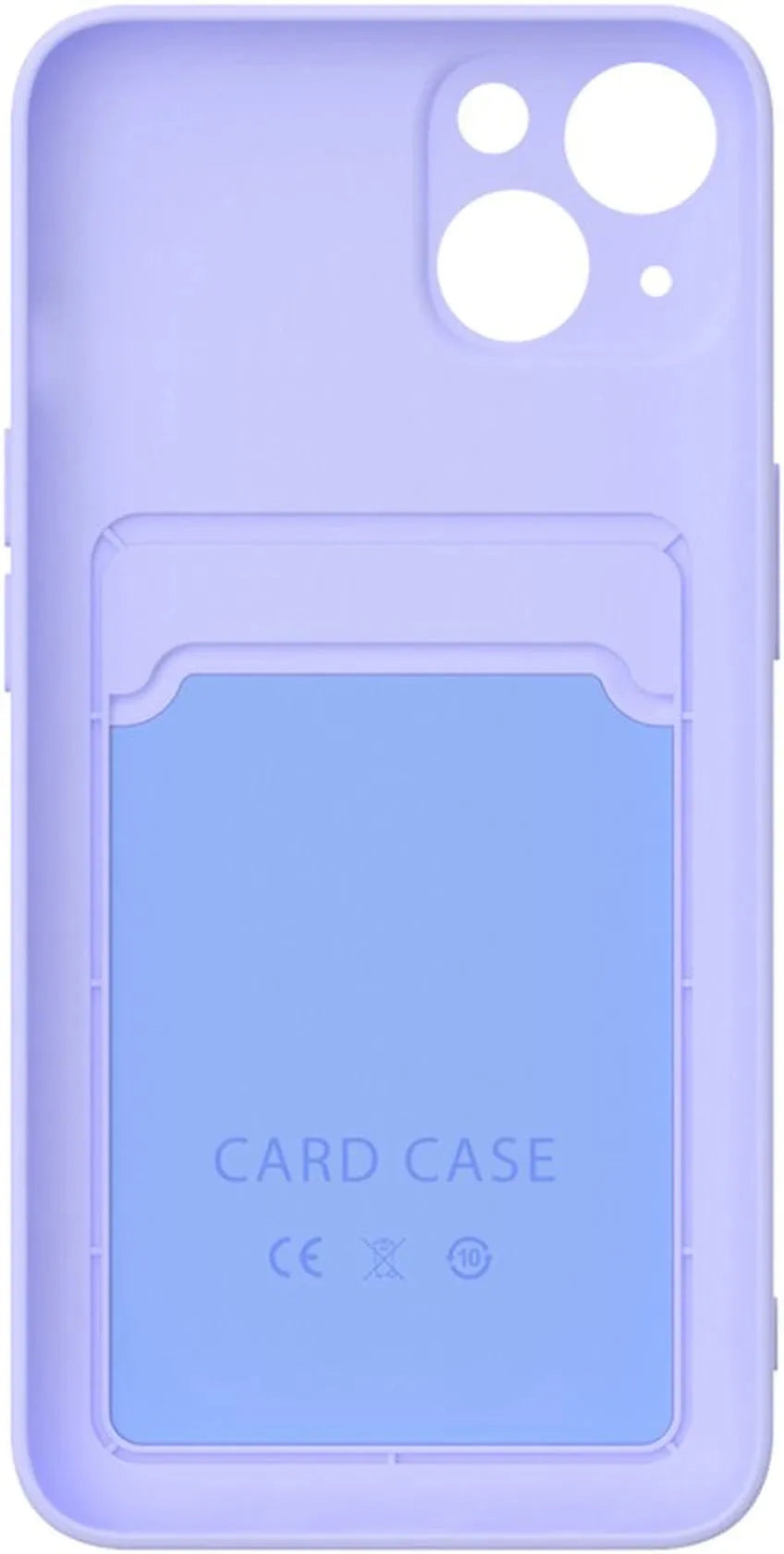 iPhone 12 Mini Hoesjes – Siliconen Backcover – Pasjeshouder – TPU – Lila-Ilumina Benelux