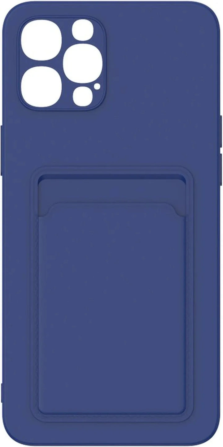 iPhone 13 Pro Max Hoesjes – Siliconen Backcover – TPU – Pasjeshouder – Blauw-Ilumina Benelux