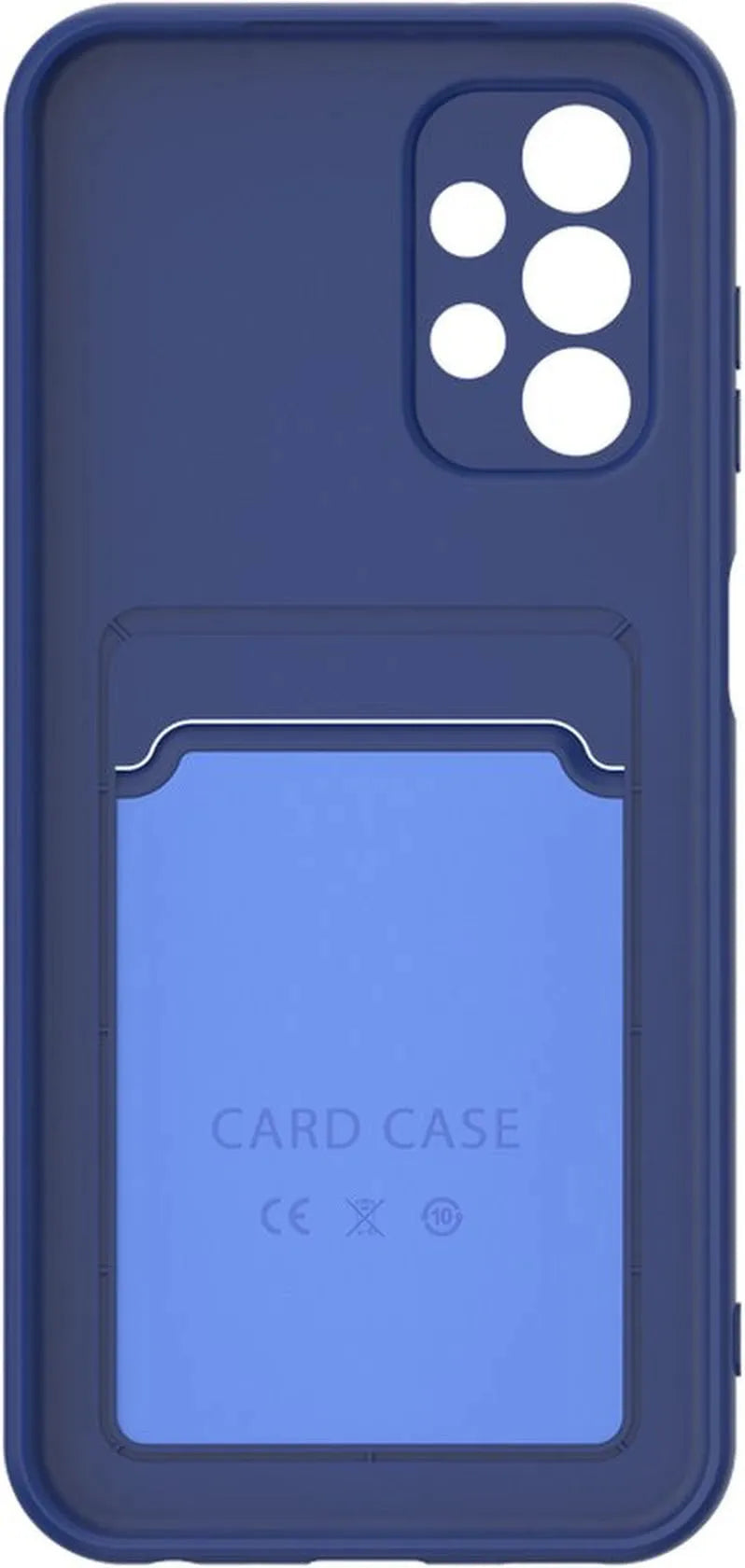 Samsung Galaxy A73 5G Hoesjes – Siliconen Backcover – Pasjeshouder – TPU – Blauw-Ilumina Benelux