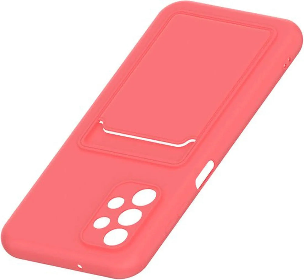 Samsung Galaxy A73 5G Hoesjes – Siliconen Backcover – Pasjeshouder – TPU – Roze-Ilumina Benelux