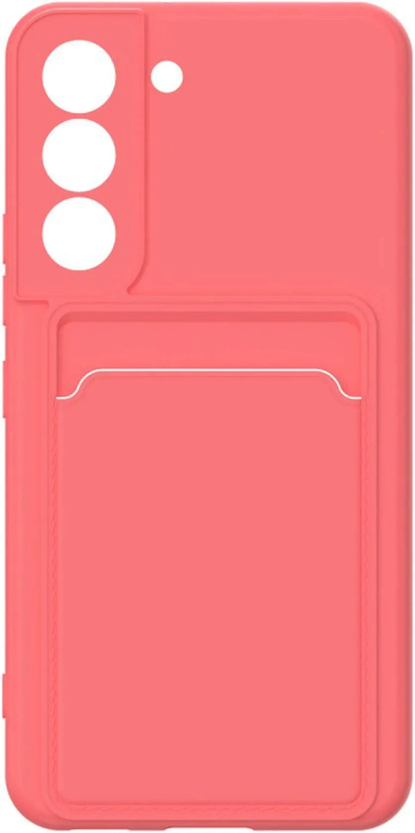 Samsung Galaxy S22 Hoesjes – Siliconen Backcover – Pasjeshouder – TPU – Roze-Ilumina Benelux