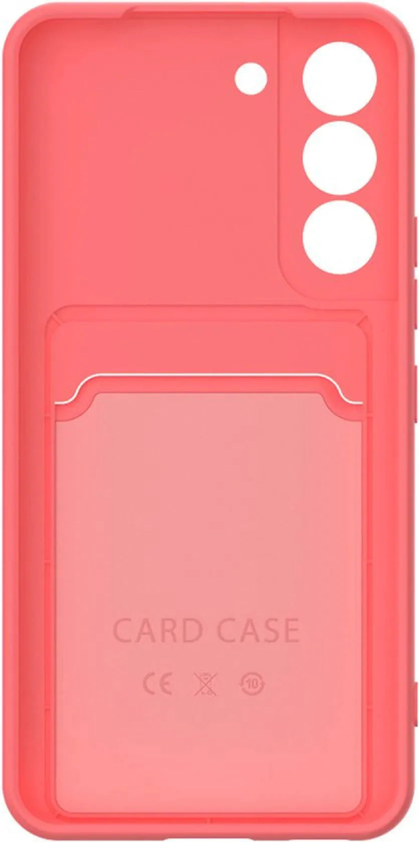 Samsung Galaxy S22 Hoesjes – Siliconen Backcover – Pasjeshouder – TPU – Roze-Ilumina Benelux