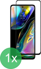 Screenprotector – Geschikt voor Motorola Moto G52/G82 – Full Cover – Gehard Glas 9H – 1-Pack – Transparant
