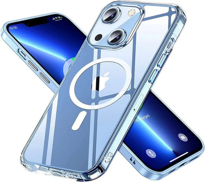 iPhone 14 Hoesjes – Siliconen Backcover – Schokbestendig – MagSafe – Transparant-Ilumina Benelux