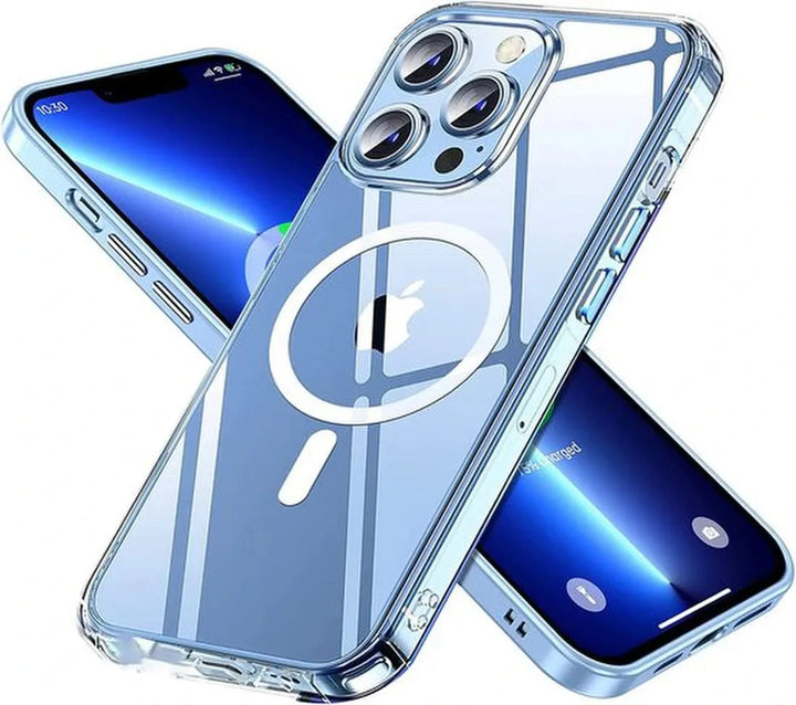 iPhone 14 Pro Hoesjes – Siliconen Backcover – Schokbestendig – MagSafe – Transparant-Ilumina Benelux
