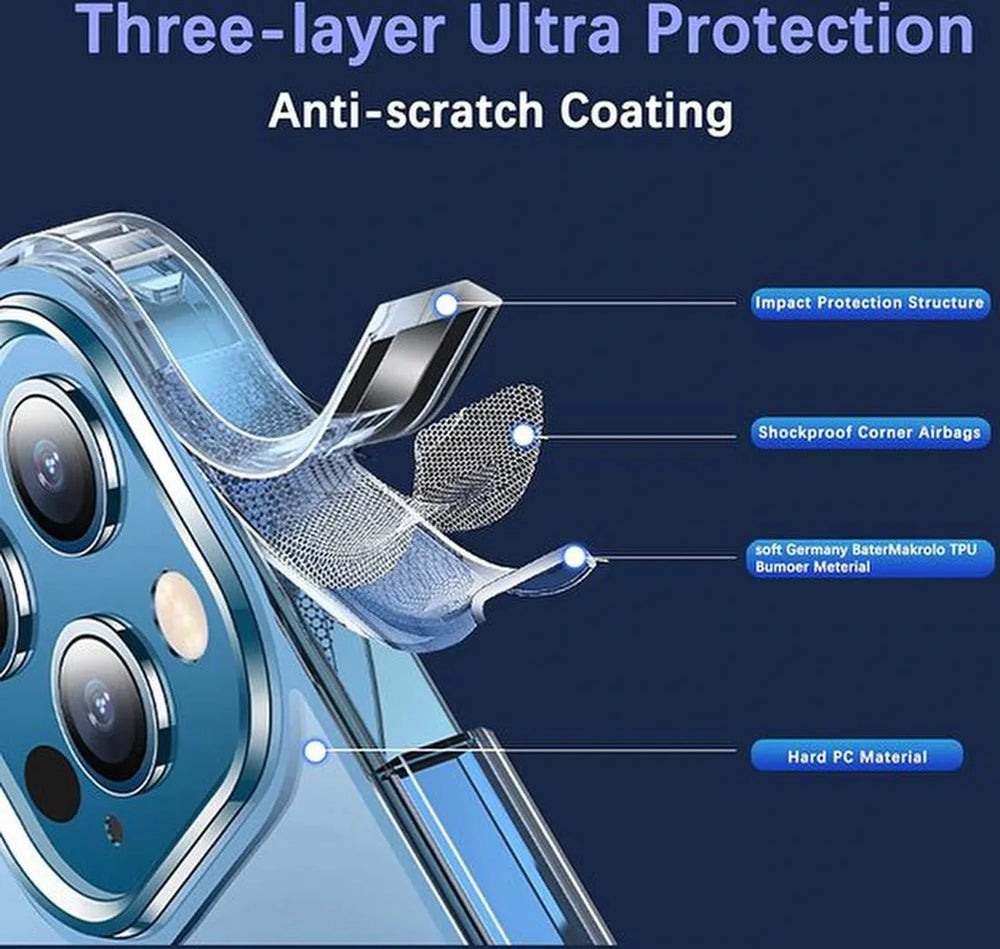 iPhone 14 Pro Hoesjes – Siliconen Backcover – Schokbestendig – MagSafe – Transparant-Ilumina Benelux