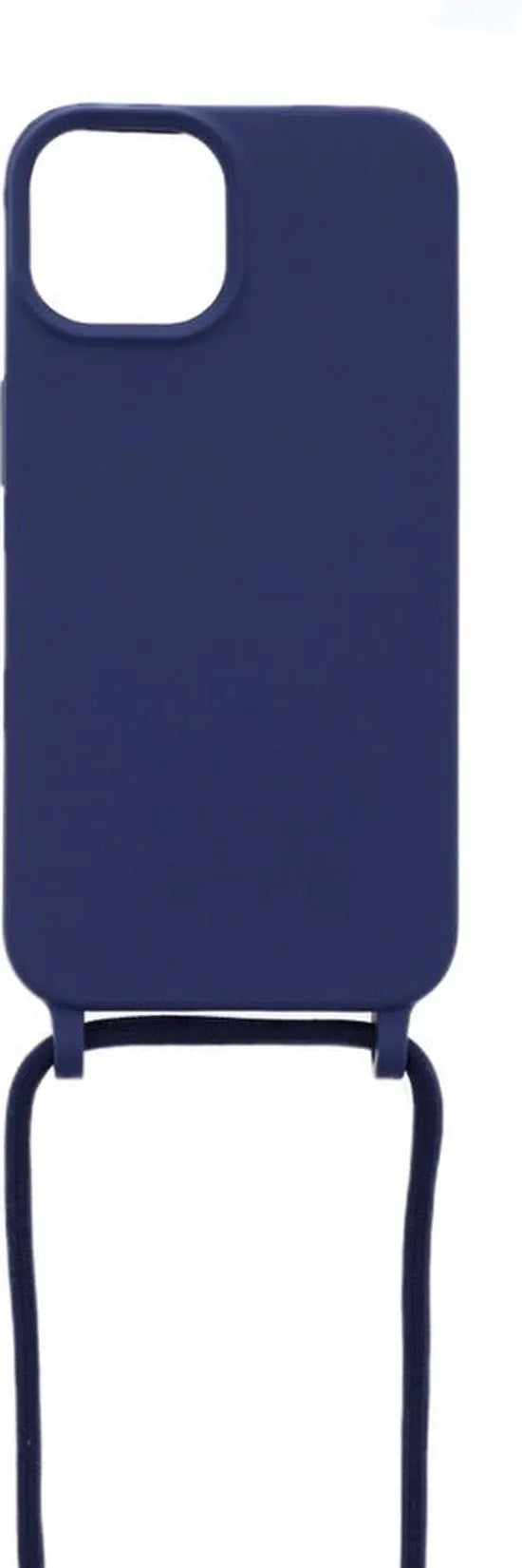 iPhone 14 Plus Hoesjes – Siliconen Backcover met Ketting – TPU – Blauw-Ilumina Benelux