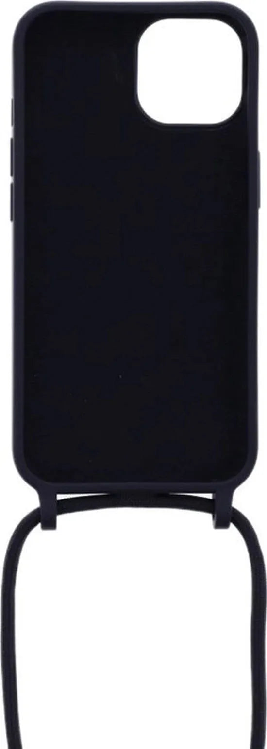iPhone 14 Pro Hoesjes – Siliconen Backcover met Ketting – TPU – Zwart-Ilumina Benelux
