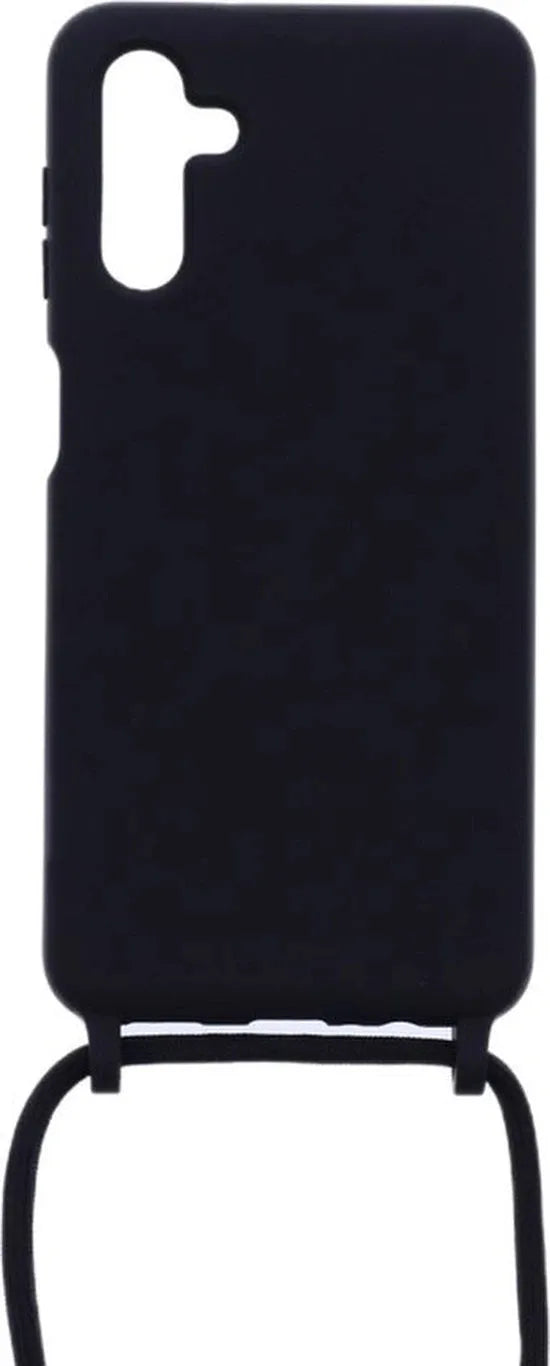 Samsung Galaxy A13 5G Hoesjes – Siliconen Backcover met Ketting – TPU – Zwart-Ilumina Benelux