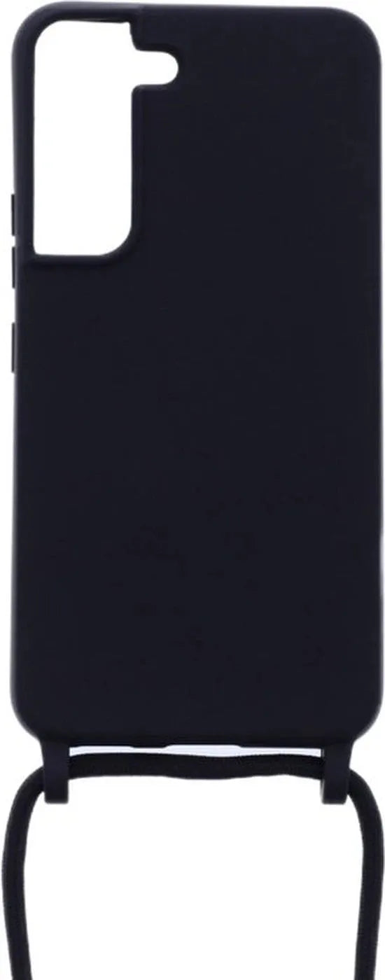Samsung Galaxy S22+ Hoesjes – Siliconen Backcover met Ketting – TPU – Zwart-Ilumina Benelux